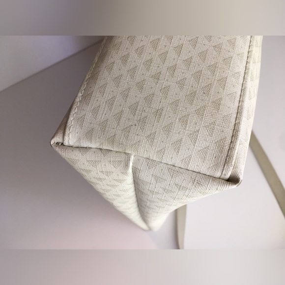 Vintage 1984 Liz Claiborne Leather & Coated Canvas Tote - Picture 4 of 11